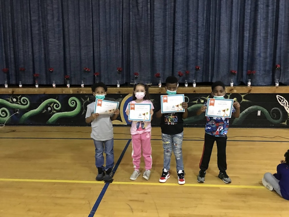 Dailey Students receiving awards