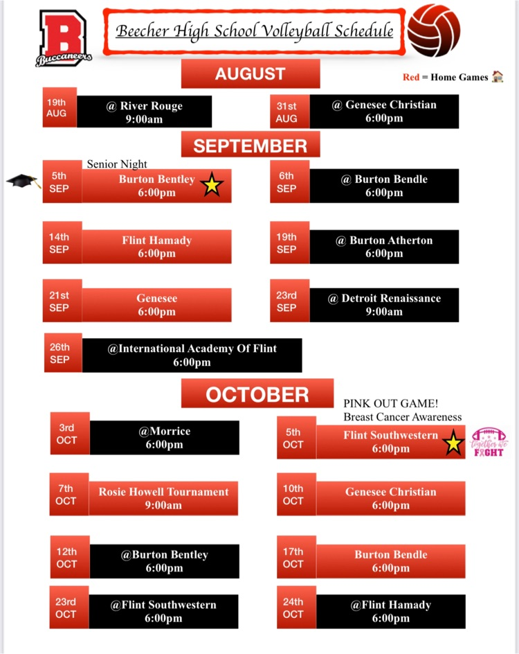 Beecher High School Volleyball Schedule